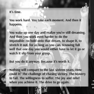Becky Sauerbrunn Instagram - It’s time.

You work hard. You take each moment. And then it happens.

You wake up one day and realize you’re still dreaming. And then you work even harder to do the impossible—to hold onto that dream, to shape it, to stretch it out, for as long as you can. Knowing full well that one day you would either have to let it go or watch it slip from your grasp.

But you do it anyway. Because it’s worth it.

Nothing will compare to the last sixteen years. How could it? The challenge of chasing victory. The bravery to fail. The willingness to suffer. The joy and relief when you achieve it. The drive to go again. 
Sixteen years ago I woke up dreaming and I haven’t slept since. That makes it sound easy. It was never easy. But even so, I’d run it back.

Because what a gift. 

Ninety minutes finished, steam rising off our bodies—the sense of a job well done. Dirty jerseys and scraped legs, all in the service of clean tackles and cleaner sheets. Knowing that if I step here, they’ll go there, and now I can win it. The tilt of a head and a raised eyebrow that tells my teammate everything that needs to be done.

Of course I’d do it all again. In a heartbeat.

To the coaches who believed in me. To the fans who supported us. To the admin and support staff who kept me moving. To my friends and family who stood by me. To my partner for all the practice reps and knowing not to critique them. And to all my teammates who bought in and fought both for each other and for an idea bigger than ourselves.

Thank you.

It was an honor and a privilege—to play with you and for you. It means the world to me that you gave me so much. I never took any of it for granted, but I also know nothing I say or do will ever be enough to repay you.
All I can do is hope that you got to share in some of the joy I felt every time I stepped onto a field—that you got to dream with me, even if just for a little while.

This isn’t the end. I’ll be around. I love this game too much to leave it for good. But for the first time in sixteen years I’m going to find a quiet moment and close my eyes for a bit.

Excited to see where I wake up next.

With so much love and gratitude,
Becky
