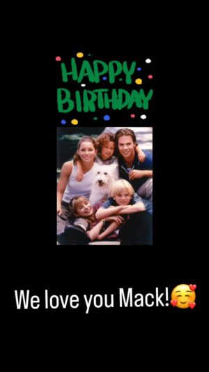 Beverley Mitchell Instagram - I know I am a day late but I had to make a video worthy of my girl! @mackrosman wishing you a year of all the love, laughter and, and light you deserve! So happy to be able to be part of your life and know that I am always here for you! Love you little sis! @cuwthecamdens @iamdavidgallagher @realbarrywatson @jessicabiel #camdensforever #love #family #7thheaven