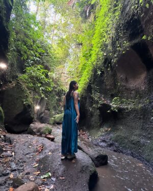Bhavika Katariya Instagram - This place was my peace🐚🌱🏝️
Bikini- @trove.label 
.
.
.
.
.
.
.
.
#baliisland #baliindonesia #naturelovers #travelblogger #natural #waterfall #waterfallchasing