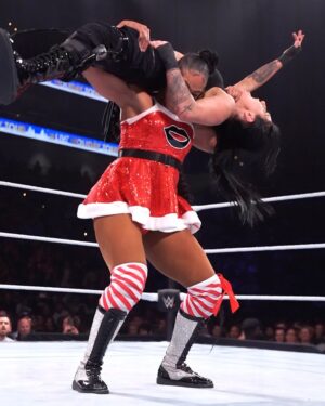 Bianca Crawford Instagram - We were a lil naughty and a lil nice on this Holiday Tour!
And Mrs. Claus brought the magic every single night.
#ESTofWWE
#WWEJacksonville #WWEOrlando #WWEMiami #WWEDetroit
