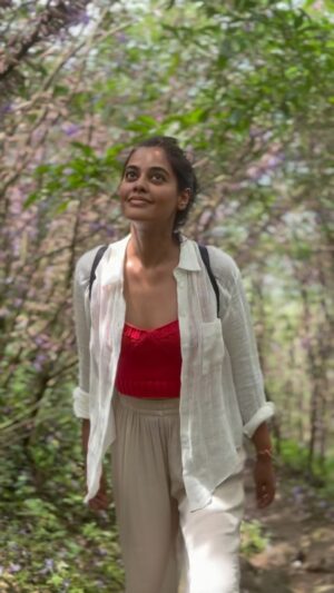 Bindu Madhavi Instagram - A journey inward✨ 

Flower that blooms once in 7 years in western ghat. 

Karvi 
Strobilanthes callosa 
Carvia callosa 

#healingjourney  #mindfulness  #goa