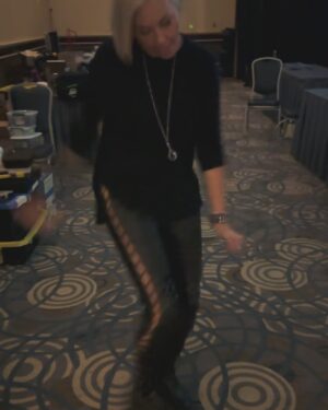 Briana Buckmaster Instagram - Thank you @creationent and #spnchi for a short and sweet and epic and yummy weekend with some faves. Enjoy some videos of @kimrhodes4reals showing me her numerous dance moves backstage at the @loudenswainmusic concert. Can you name them…?