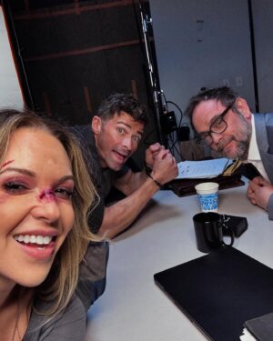 Briana Buckmaster Instagram - Wrapped 🎬 #ExesMovie