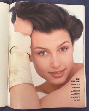 Bridget Moynahan Instagram - Thanks for this, @the.supermodels.90s. Photo by @hiromasaphoto for Madame Figaro 1992. #babybridget