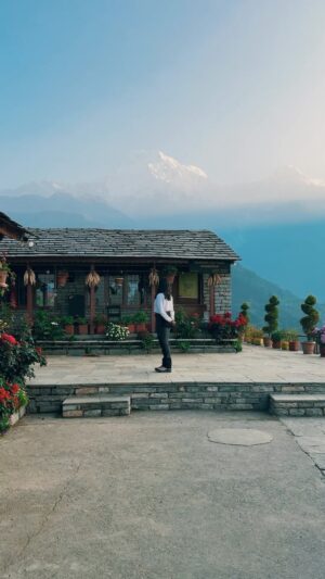 Brinda Sharma Instagram - Tag him/her 🤪

If you’re one of the 14 MILLION (🤯) people who asked about this place- now you know 😉☺️
📍Ghandruk, Nepal ❤️
Definitely going back here just to spend a few days 🥺 
The stay is Gurung Cottage- but trust me the whole village is THIS beautiful!! 

We started the ABC trek from here, but you can honestly just visit the village and chill 😏

#liveandlettravel #brindsinNepal #reelsindia #reelsinstagram