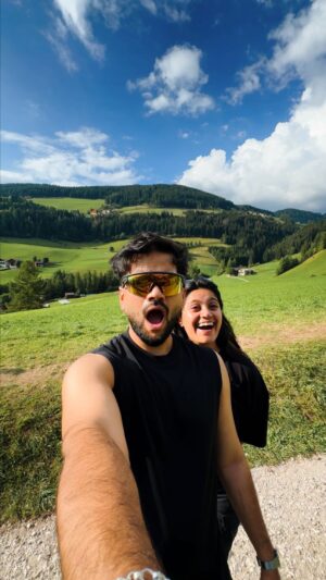 Brinda Sharma Instagram - Our honest reaction 🤩😛

This was my first time in Italy but the third for @brindasharma and literally this was our reaction through out the whole trip. Bhai really can’t believe these places exist for real. Here are list of locations for you all to follow. 

All the locations 🇮🇹
📌 Duomo Di Milano, Milan ✨
📌 Val Di Funes 🏔️
📌 @sonusalpis ♥️
📌 Alpa Di Suisi 🌳
📌 Cardini Di Misurina 👀
📌 Geisler Alm 🏚️

🚨 Save karlo for your next Dolomites trip, aur baad me mat bolna mene nahi bataya. Also do you want a full itinerary of our stay here? Let me know in the comments 😉🙌🏼

[italy, dolomites, val di funes, alpa di suisi, hiking, euro trip]