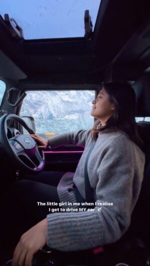 Brinda Sharma Instagram - “The person you are now is the person you would’ve felt safe with when you were young” ❤️

I was standing at my bus stop, just walking back home from where the bus dropped me after school, and I saw this woman, driving a Scorpio… I was a baby, I have no idea why that made me feel so empowered then 🤣 probably didn’t even know the meaning of “empowered”… 

Obviously a lot of the credit also goes to papa also because watching him drive and the amount he loved to drive (and still does), made me want that!! 

It’s been almost two years with my car, and the amount of freedom it gives me is UNMATCHED 🧿 
Every time I’ve decided in the evening and left for the mountains the next day, because of having her, every time I escaped something and felt no hindrance in doing so, I thank my stars for buying this one car 🥹❤️ 

Baby brinds would feel safe with me now, 100% ❤️

#liveandlettravel #reelsinstagram #reelsindia