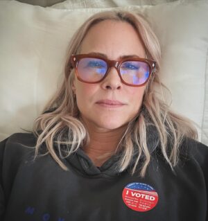 Brittany Daniel Instagram - Please get out and vote! #mybody #myvote #kamalaharris