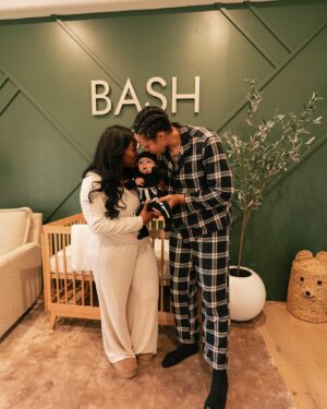 Brittney Griner Instagram - Bash may have the best room in the house. Thank you @strolleria for providing the most comfortable nursing chair and stroller. Relle and I both fall asleep with Bash at night in that chair and wake up without any aches and pains! That’s a plus in my book! @crateandkids proud to partner with you in designing Bash’s room! We love every detail from his amazing book wall collection to his comfortable crib! He sleeps like a big man in his room alone 💤 #strolleriapartner #crateandkidspartner #ilovemystrolleria #ilovemycrateandkids