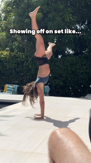 Bryce Adams Instagram - Guess how many cartwheels I did this day 🤸‍♂️