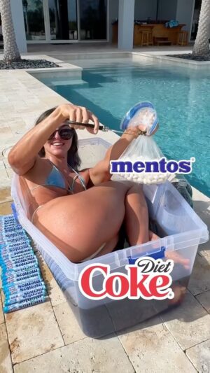 Bryce Adams Instagram - Diet Coke mentos explosion!…?