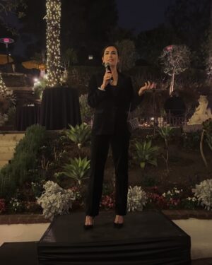Camilla Belle Instagram - Not only was our last MPTF NextGen mixer of 2024 a raging success, but I got to be THIS close to a fireplace from the one and only OG Russell Gladiator set 🔥Thank you @mcgfilm for being such a gracious host, and to everyone who attended, listened to our stories, and inquired about getting involved in the @mptf community!