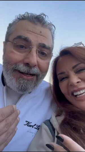 Carmen Lebbos Instagram - أحلى فنان وزميل وصديق حقيقي 💖❤💖
@ammarshalak 
#كارمن_لبس #carmenlebbos