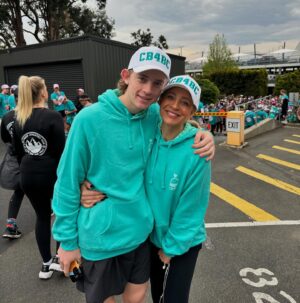 Carrie Bickmore Instagram - About to conquer the mountain ⛰️ @pointtopinnacle 
Throw 5 bucks our way to support @carriesb4bc 💙 
Link to donate in my bio x