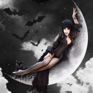 Cassandra Peterson Instagram - Howl at the moon to awaken the spell! Happy Halloween 🌙