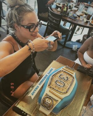 Catherine Joy Perry Instagram - Ever since I got into wrestling I imagined partying on a yacht with the world champ. I just never knew she’d be 5’ 3, stunning, and my best friend. Happy birthday champ !!!!Keep making them watch you @YaOnlyLivvOnce 😘❤️