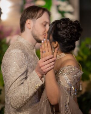 Chahat Anand Instagram - 💍 Will share how he proposed soon @mattandchahat 

#engagedcouple #instacouples #couplesinlove #coupletime