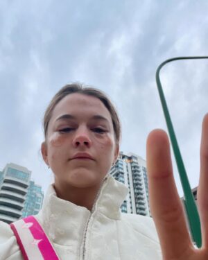 Chloe East Instagram - highs and lows from shooting @hereticmovie 🙏🙏🙏🙏🙏🙏 all the dirt, grime, swollen eyes were worth it. @a24