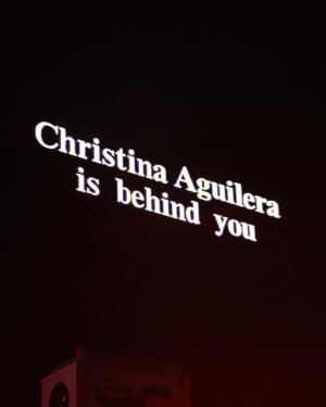 Christina Aguilera Instagram - A Short n’ Sweet Surprise @sabrinacarpenter 🖤✨