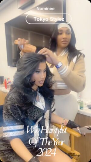 Claire Sulmers Instagram - We are well into the #NewYear , but the 2024 @thefabysawards fun doesn’t stop! Visit FashionBombDaily.com to vote for the Hairstylist who had the best year ! Hair in our community is HUGE and the fabulous stylists were so numerous that we had to break it into two categories: Natural Hair Gurus and Wig Specialists! It’s time to vote for the 2024 #FabysAwards’ Wig Hairstylist of the Year, and @tokyostylez continues to shine as a powerhouse in the industry. From Cardi B’s show-stopping hair moments to Victoria Monet’s elegant styles and Kylie Jenner’s unforgettable looks, Tokyo’s versatility and artistry are unmatched. Known for her custom wigs and avant-garde creations, she brings bold visions to life for every occasion. Do you agree? Vote now at FashionBombDaily.com. Join us for the awards dinner during NYFW at TheFabys.eventbrite.com. For partnership inquiries, email events@fashionbombdaily.com. #fashionbombhair #thefabysawards #hairstylist #celebrityhairstylist #hairstylistoftheyear #cardib #cardibfbd