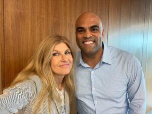 Connie Britton Instagram - This guy am I right?? Thank you @colinallred for fighting for the soul of TX with decency and common sense. Polls opened yesterday in TX.  Let’s get Colin to the Senate!