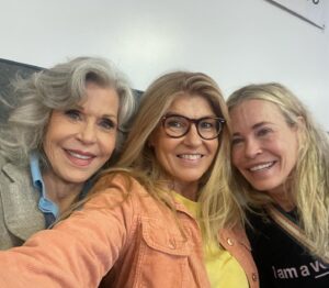 Connie Britton Instagram - Loved traipsing around New Mexico with these 2, talking Kamala, climate and common sense! And as you’re starting to get your votes in, don’t forget how important the “down ballot” candidates are. A lot of those local officials and state legislators are the ones who are making the decisions that most impact your families and communities. So try to get the info, talk to friends, think about what’s important to you! Your voice matters. And even if you don’t love everything a candidate stands for, think about who will best represent your values, and who will be reasonable and available to listen and move toward change. As @janefonda says “you’re not marrying them!” 😂