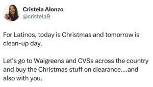Cristela Alonzo Instagram - That’s how Santa does it: he goes to Latino houses today while we’re eating tamales and the rest of the world tonight.
