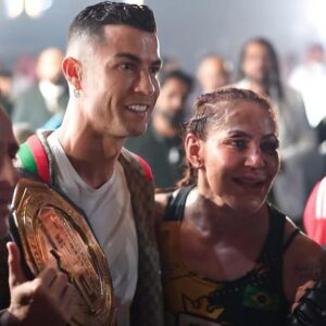 Cristiane Justino Instagram - Thank you Riyadh Saudi Arabia 🇸🇦 for giving me memories that are going to last a lifetime. #SuperGrandSlamChampion ❤️ @cristiano 👊🏽 @pflmma 
🇧🇷🇧🇷🇧🇷🇧🇷🇧🇷🇧🇷🇧🇷
Obrigada Riyadh Arábia Saudita 🇸🇦 por me dar memórias que vão durar a vida toda. #SuperGrandSlamChampion
❤️ @cristiano