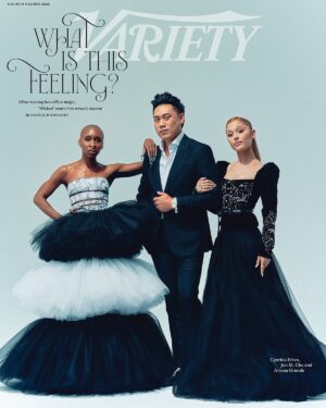 Cynthia Erivo Instagram - Starting 2025 with @jonmchu @arianagrande 💚🩷

Thank you @variety, read now on variety.com 
Photographs by @thetylertwins
 
Cynthia Erivo Styling: @jasonbolden
Makeup: @joannasimkin
Nails: @shadesofshea_ 
 
Ariana Grande Styling: @mimicuttrell
Makeup: @manthony783
Hair: @gabork_mua
 
Jon M Chu Styling: @liatbaruch_
Hair: @eleazarmethod
Grooming: @madeupbysu