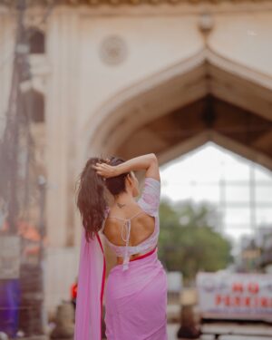 Daksha Nagarkar Instagram - Beneath Charminar’s watchful glow, in silken threads, my spirit flows, a dance of dreams where history grows.
.
Pc: @they_call_me_keshu 
Make up: @hemanthi_makeovers 
Saree: @shilpacouture 
#dakshanagarkar #love #happy #saree #sareelove #instagram #charminar #instalike #instagood #insta #instalike #instaphoto