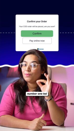 Damini Tripathi Instagram - Is Your E-Commerce Business Profitable? 😨

4 out of 10 E-commerce owners quit within fist few months because of fake orders and RTO’s.

But, if you have your store on Shopify this app will be an all in one solution.

👉🏻 Partial payment option to reduce COD orders
👉🏻 You can discounts on your prepaid orders to encourage customers to do pre payments
👉🏻 OTP confirmation COD option, so you are safe from fake orders and unnecessary RTO’s

App Name: Kwik COD and Checkout 

#ecommerce #ecommercebusiness #digitalmarketing #shopifyapps #shopifystore #ecommercetips #smallbusiness