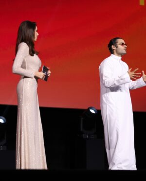 Daniella Rahme Instagram - Grateful 🤍✨
Sharing our stories with the world @redseafilm 
Thank you for your heartfelt messages & support ❤️ 
Feeling blessed🙏

#DaniellaRahme #دانييلا_رحمه
#RedSealFF24 #rsiff24 
#TheNewHomeOfFilm #RSIFF
