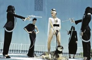 Daphne Guinness Instagram - In the twilight of the Faustian age, where cultures decay and manners morph. One’s goal as an artist is to transcend the decline ⚡️
Lets make #Fashion, #Music and #Art in #2025 that is no echo of this dying world—but a gesture toward the infinite, a reminder of the creative force that once built cathedrals and charted the stars! ✨🤍
💫🦂💕🛸🎶😉
#HappyNewYear
#StevenKlein #Vogue #VogueItalia