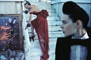 Daphne Guinness Instagram - In the twilight of the Faustian age, where cultures decay and manners morph. One’s goal as an artist is to transcend the decline ⚡️
Lets make #Fashion, #Music and #Art in #2025 that is no echo of this dying world—but a gesture toward the infinite, a reminder of the creative force that once built cathedrals and charted the stars! ✨🤍
💫🦂💕🛸🎶😉
#HappyNewYear
#StevenKlein #Vogue #VogueItalia