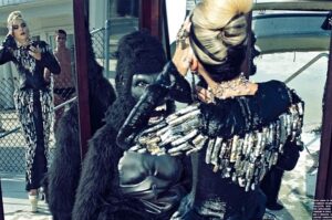 Daphne Guinness Instagram - In the twilight of the Faustian age, where cultures decay and manners morph. One’s goal as an artist is to transcend the decline ⚡️
Lets make #Fashion, #Music and #Art in #2025 that is no echo of this dying world—but a gesture toward the infinite, a reminder of the creative force that once built cathedrals and charted the stars! ✨🤍
💫🦂💕🛸🎶😉
#HappyNewYear
#StevenKlein #Vogue #VogueItalia