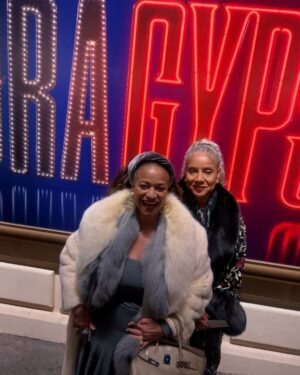 Debbie Allen Instagram - Lish and I had the BEST time at the opening night of Gypsy on Broadway! 💃🏽✨ Audra McDonell’s performance is EVERYTHING!!! Bravo to the Director, George C. Wolfe! Congrats to the cast, and Camille Brown! Run to see it! 🖤🎭