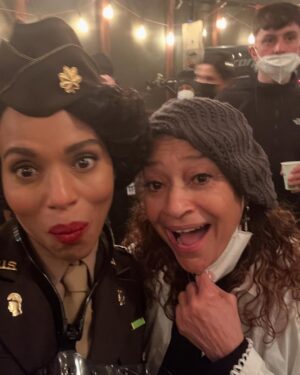 Debbie Allen Instagram - Choreographing with my daughter @vivnixwill assisting for The Six Triple Eight was such an honor—bringing the strength and resilience of these extraordinary women to life. Thank you, @TylerPerry, for your masterful vision, @KerryWashington, for your brilliance, and the entire cast and crew for telling this story with such authenticity and power. Watch it now on @Netflix! ✨🎥 #SixTripleEight