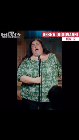 Debra DiGiovanni Instagram - Tonight @debradg is LIVE in #Dallas at our #Addison club! Get tickets wirh the link in our bio and never miss her live..

Debra DiGiovanni is a standup and performer originally from Toronto, now based in Los Angeles. Debra can be seen around the world appearing in comedy festivals like Moontower, High Plains, JFL Sydney, and JFL Montreal. Her most recent comedy album Lady Jazz was nominated for a Juno award: Comedy Album of the Year 2019. Debra made her US late-night comedy debut on CONAN, appeared on Comedy Central’s Stand Up Featuring, and released a comedy special on Season 2 of Unprotected Sets for Epix. Most recently Debra can be seen on the Amazon original series Last One Laughing.
