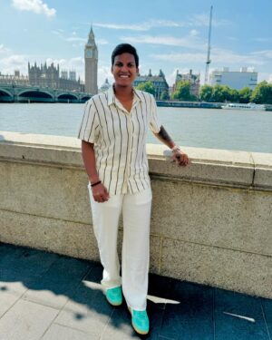 Deepti Sharma Instagram - 🤍💚

 #Londoneye🎡 
 #offdayvibes