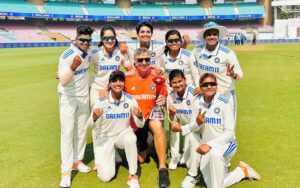 Deepti Sharma Instagram - Dreams don’t work unless you do. 
Honored to be named Player of the Match, but it’s the team effort that made it possible. 🇮🇳💙🏆
#TogetherWeAchieve #TeamIndia 

#Wtest2023 #DS6