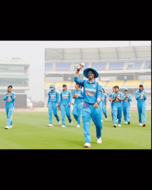 Deepti Sharma Instagram - Six and sensational! Over the moon to have taken 6 wickets for Team India! 🇮🇳 Wearing number 6 just felt like destiny.💙
#jaishreeram #TeamIndia #Cricket #SixWickets #DS6