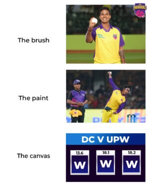 Deepti Sharma Instagram - The art and the artist. 💛

#UPWarriorz #TATAWPL #DCvUPW