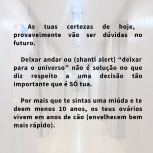 Diana Nicolau Instagram - Não sabia se havia de falar sobre isto aqui, por ser tão pessoal, e deixei isto em águas de bacalhau uns meses. 

Quem por aqui anda sabe que a minha conta não é uma montra bonitinha com fotos retocadas ou histórias floreadas, nem postais turísticos (ou pelo menos os meus vêm com notas no verso para quem gosta de virar o postal 😏). 

É pelas partilhas que faço - sejam de trabalhos, de viagens, ou de histórias que me acontecem e de gente com quem me cruzo - que percebo a importância e o alcance das redes sociais. As histórias chegam longe e têm impacto em quem as lê. À conta de ser uma amante das solo trip, muita gente me diz que se sentiu inspirada e se lançou sozinha pela primeira vez, e que muitas dessas viagens lhes mudaram a vida. 

A maior parte são mulheres, porque representam 70% de quem está desse lado do ecrã🫵🏻. E mulheres dos 25 aos 34, segundo me dizem as minhas estatísticas. 

E é para elas que eu quero falar neste post, que vou intitular assim:

O QUE EU GOSTAVA QUE ME TIVESSEM DITO AOS 25:

👉🏻(continua nas imagens)

🫶🏼