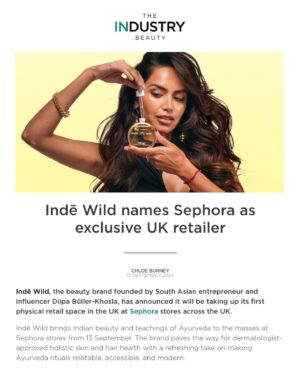 Diipa Khosla Instagram - Today, as I sign the final papers for a GLOBAL partnership between Sephora, the world’s biggest beauty retailer, and our very own @indewild, I’m honestly speechless. We’ve just launched online and in ALL @SephoraUK stores across the UK!

I vividly remember my first visit to a Sephora store 12 years ago. As a student in The Netherlands, fresh from India, I walked in with wide eyes, marveling at the luxury brands on display. I saved up €23 for my first purchase—a Dior mascara. I saw brands like Dior, Estee Lauder, Lancome, and Benefit, all so beautifully curated. But I also noticed something—none of the models looked like me.

Just 3 years into our journey, here we are. This achievement reflects both our team’s growth and Sephora’s commitment to diversity. Today, we bring our own science-backed version of 5000 years of Indian beauty wisdom to the world. We’re proudly showcasing our rich culture in a modern form.

The world is ready for India. A homegrown, ‘made in India’ brand is going to shine on Sephora shelves globally. We get to share rituals like the ‘champi’ and introduce superherbs like turmeric and ashwagandha, along with household staples like ghee. Just as India introduced Yoga and Meditation to the world, both now scientifically recognized, our beauty traditions are ready for global recognition.

I dream big and never settle for less than the best, but this moment humbles me. None of this would be possible without you. Your support, curiosity, excitement, and loving criticism built this brand brick by brick. From our dining table, while heavily pregnant and during a global pandemic, to NOW.

This one is for YOU. We started 3 years ago on a Zoom call, and today we are a community of 500,000 strong. We promise to keep evolving and bringing you the best of Ayurvedistry™. The best is yet to come!! 🚀🥹❤️