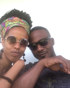 Donisha Rita Claire Prendergast Instagram - Consider the writer, a man
And the subject, a woman
And the poem…
A Love story,
Lived in verse.

To my husband, life partner and other half. Thank you for sharing your purest joys and pains with me. Happy Anniversary Love @komiolaf. 😘 

Let’s keep writing…