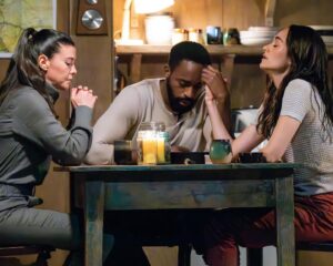 Emmy Rossum Instagram - A few production stills from our play WALDEN. This incredible piece written by Amy Berryman, directed by Whitney White is on now at the Tony Kiser theater. Come see us. Link in bio.