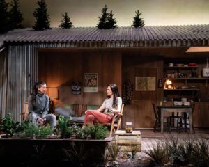 Emmy Rossum Instagram - A few production stills from our play WALDEN. This incredible piece written by Amy Berryman, directed by Whitney White is on now at the Tony Kiser theater. Come see us. Link in bio.