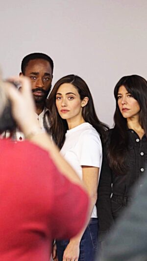 Emmy Rossum Instagram - Walden key art reveal in 3-2-1… From the photo studio to your screen. See Emmy Rossum, Zoë Winters and Motell Foster in Amy Berryman’s thrilling new play. Tickets at the link in our bio or at 2st.com 🔭