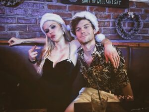 Erin Moriarty Instagram - Forever in my Christmas (& general) Hall of Fame; these shots and these humans. Happy holidays and of course, a loving “🖕🏻.”