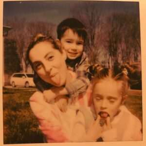 Eva Amurri Martino Instagram - This week, five years ago, Ian and I went on our first date. 🥹

He took me to his friend’s farm to check out their maple syrup trees, and then for dinner at a fantastic, little Mexican restaurant in Bridgeport (that sadly didn’t survive the pandemic times). I was super duper pregnant (nearly 8 months) and it was awkward for both of us because all the sweet people who owned the restaurant kept coming up to us to congratulate us on the baby. I remember Ian looking at me and saying “I don’t really know what to say to them” 🫠and I told him “just say thank you otherwise we’re going to have to have a whole conversation with them about it.” 😂

Getting to know somebody, falling in love, building trust, and a new type of modern family- All under the wildest circumstances was incredibly difficult.  It nearly broke us more than once. And it also taught both of us so much about what true connection and partnership is. 

The truth that some people don’t want you to know is that happiness can be whatever you want. It doesn’t have to be like anything you’ve known before…and nobody else but you has to “get it”. True happiness will flow with you, not against you. Trust your instincts. Be brave in asking the universe for what you need. 

When I met Ian my life was in f*cking shambles. I was not AT ALL expecting to meet my life partner. I had *all* the chips on my shoulder, and enough “baggage” to drag a steamliner down to the depths. 😬 He wasn’t what I expected. And I wasn’t what he had expected either. His future didn’t come tied up in a package like this in his boyhood dreams. We don’t ever think to dream outside the lines. 

I guess my point is that when things seem the darkest, that’s when you have to look for sparks of joy the most. It’s when you have to believe in the magic, recognize the magic, and follow the magic. ✨❤️

(These Polaroids are from late April 2020. Ian had just met the big kids a couple weeks earlier and we were all in that excited love bubble of flow and connection. Marlowe had gotten a Polaroid camera for Christmas and wanted to take photos of our “play date” with Ian. These are some of our most precious memories. 🥰)